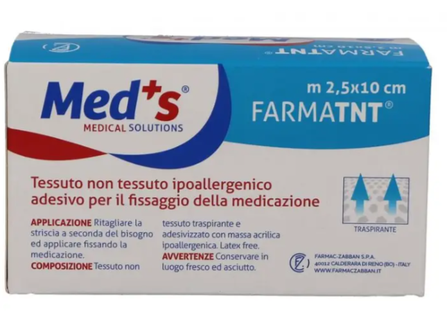 Meds Farmatnt Cerotto Tessuto Non Tessuto Fix 250 x 10 cm